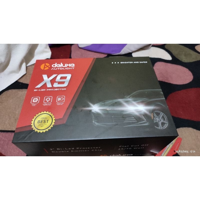 Biled projector 3inch X9 Deluxe Autolight PnP soket H4