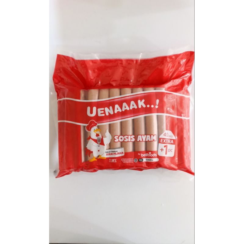 

Belfoods Uenaaak Sosis ayam 1kg 40pcs