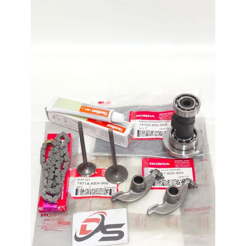 Noken as platuk klep+klep set rantai keteng lem Gl pro Gl mex neoteck megapro lama/primus(keh)