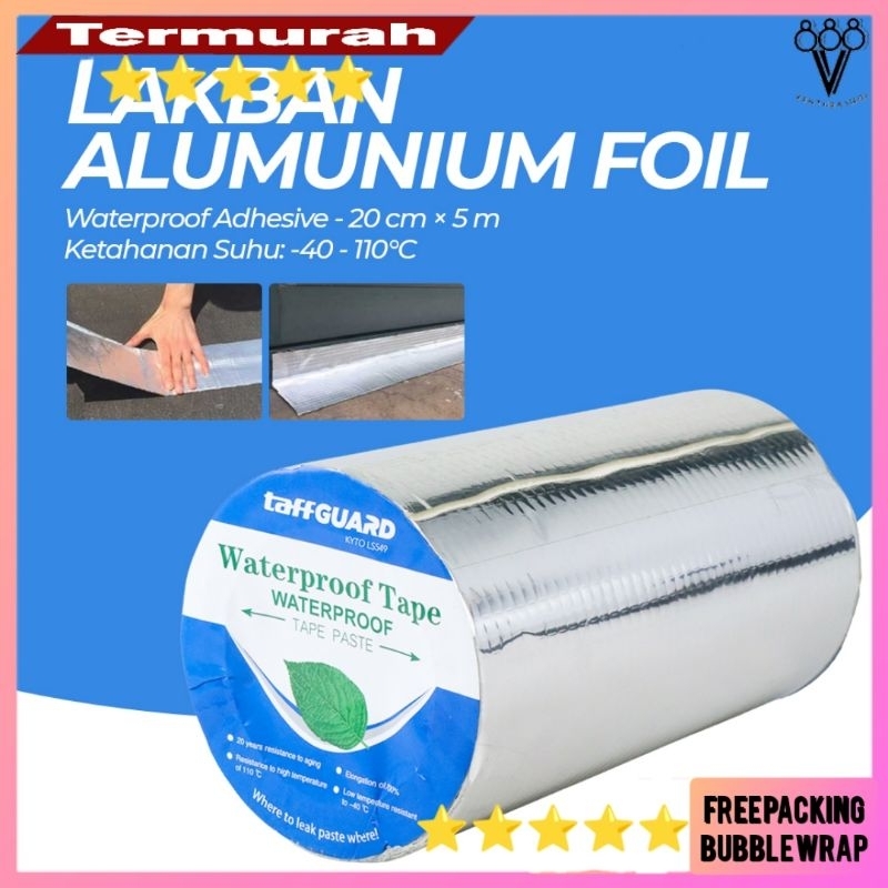 Lakban Anti Bocor 3M 5M 10M Lem Anti Air Aluminium Foil Butyl Super - LS549