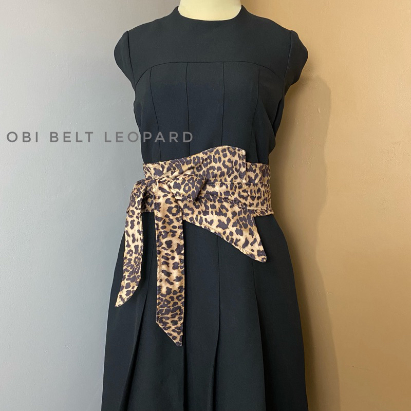 PROMO!! Obi Belt Leopard Import/ belt motif / ikat pinggang wanita