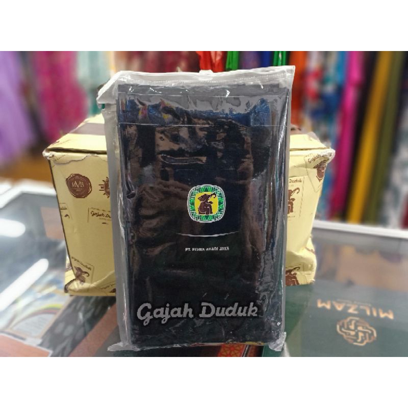 Sarung Gajah duduk Hitam POLOS