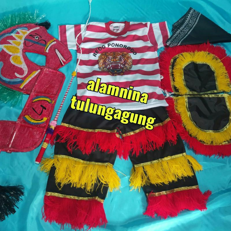 setelan kaos reog ponorogo kuda lumping cambuk udeng jawa embong