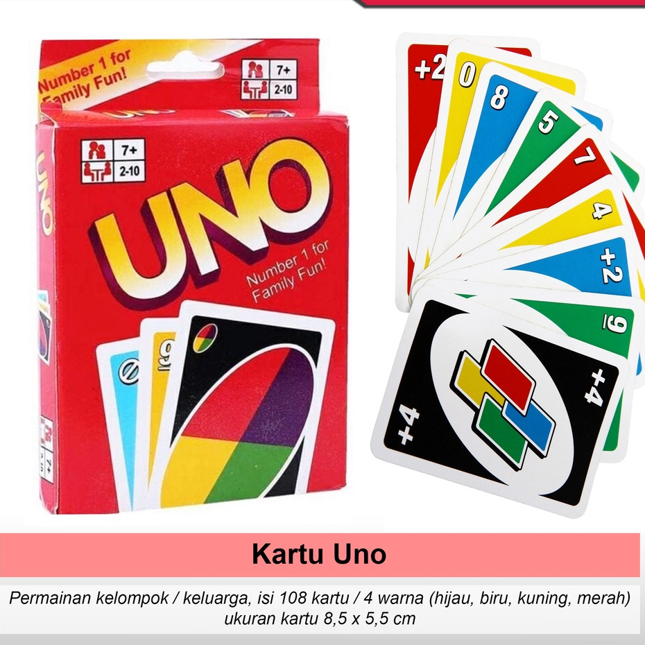 MAINAN ANAK Kartu UNO/ Card  UNO/ GAME CHALLANGE