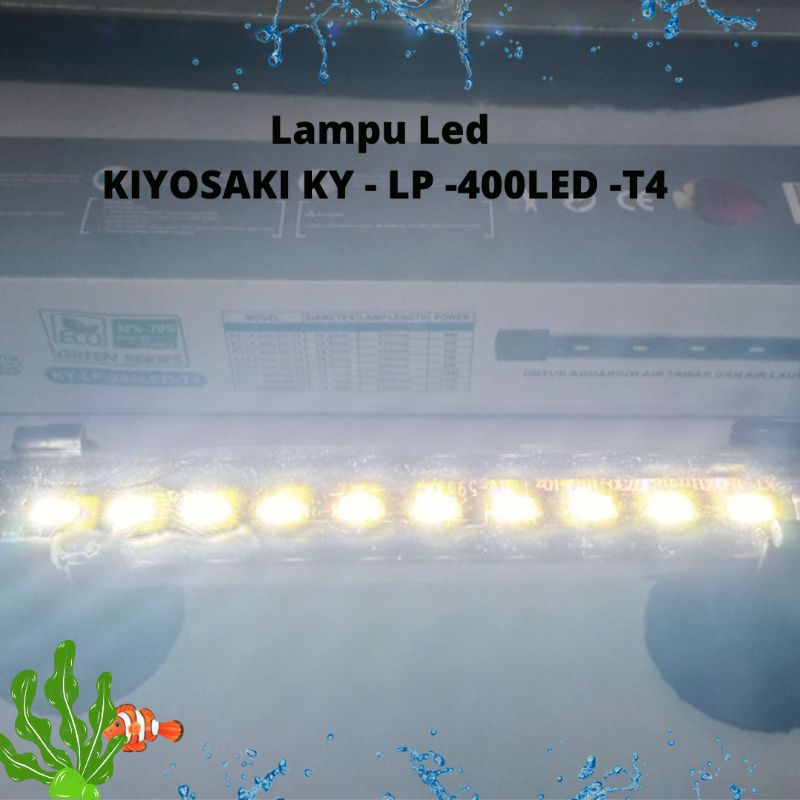 Lampu Celup Led Aquarium LED KIYOSAKI KY LP T4 400LED