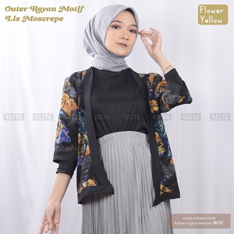 Outer/Cardigan Rayon Motif