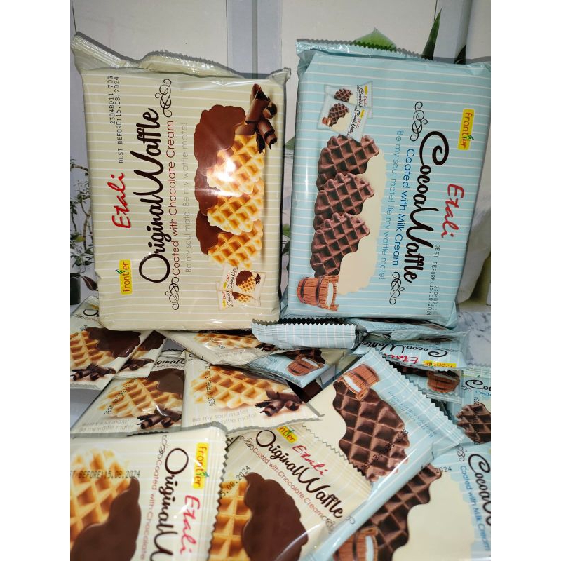 

Ftontier Etail Waffel Coated 70gr vanila - chocolate / sncak import