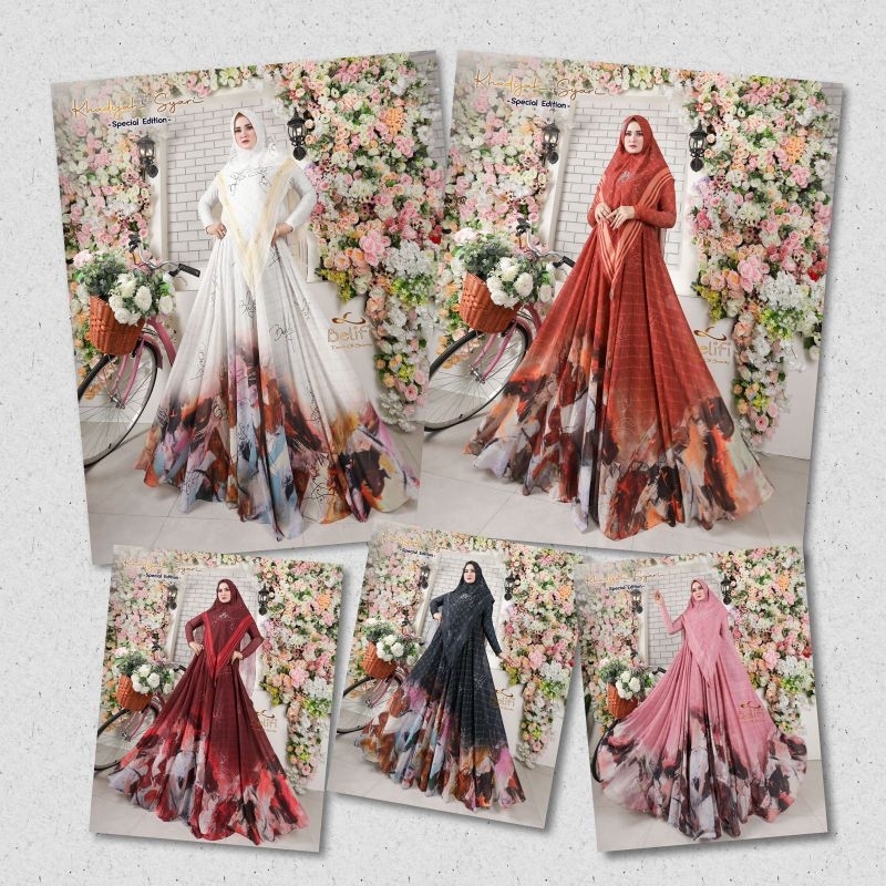(23) KHADIJAH SYARI VOL 2 Gamis Syari Original By Belifi. TZY Olshop
