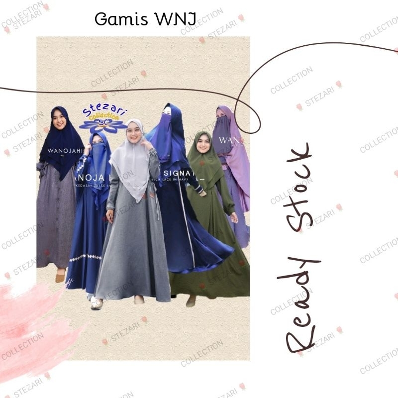 Gamis Premium WNJ Amblyornis Dress yuhina kedasih konin by Wanoja Hijab gamis daily busui pakaian mu