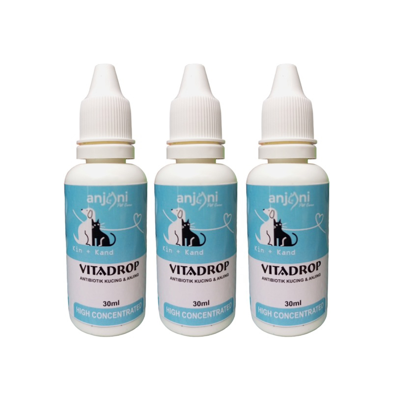VITA DROP - OBAT ANTIBIOTIK KUCING CAT KITTEN INFEKSI ANTIBIOTIK 30ml