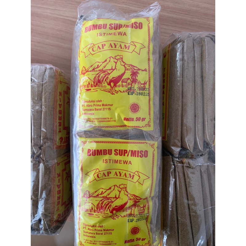 

Bumbu Sup/ Miso Istimewa Cap Ayam 1 kg (20 pcs)