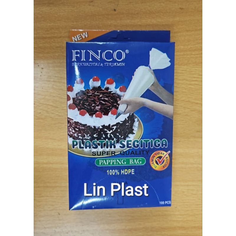 Piping Papping bag isi 100pcs / Plastik segitiga UK kecil / plastik cotong buttercream kue