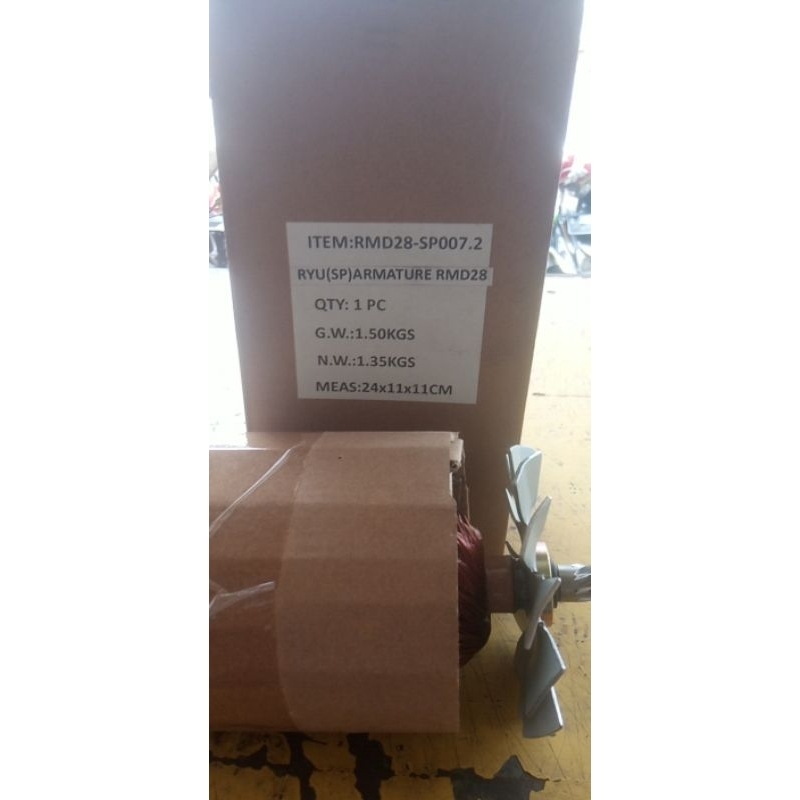 ARMATUR / ANGKER RMD28 RYU FOR MESIN BOR MAGNET / BOR DUDUK RYU 28 MM RMD28