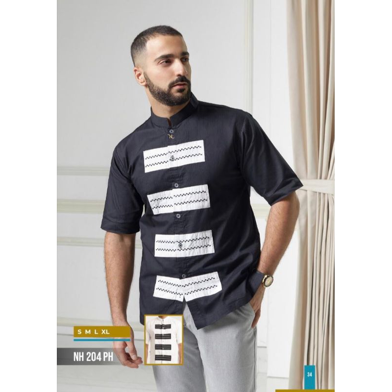 Baju koko Branded NIZAR BORDIR 2023 - NH 204 PH