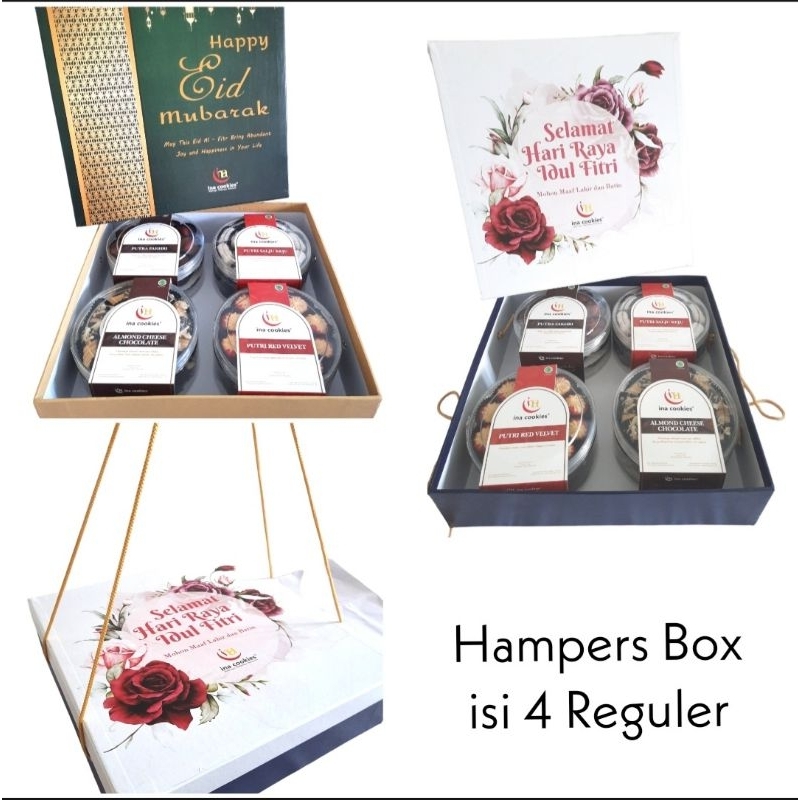 

Paket Hampers Kue Kering Ina Cookies isi 4 toples Reguler
