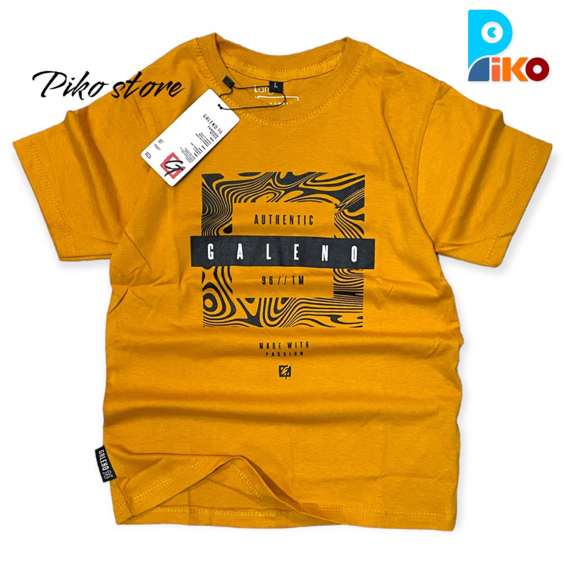 Baju kaos anak laki-laki usia 1-12 tahun bahan katun kombed