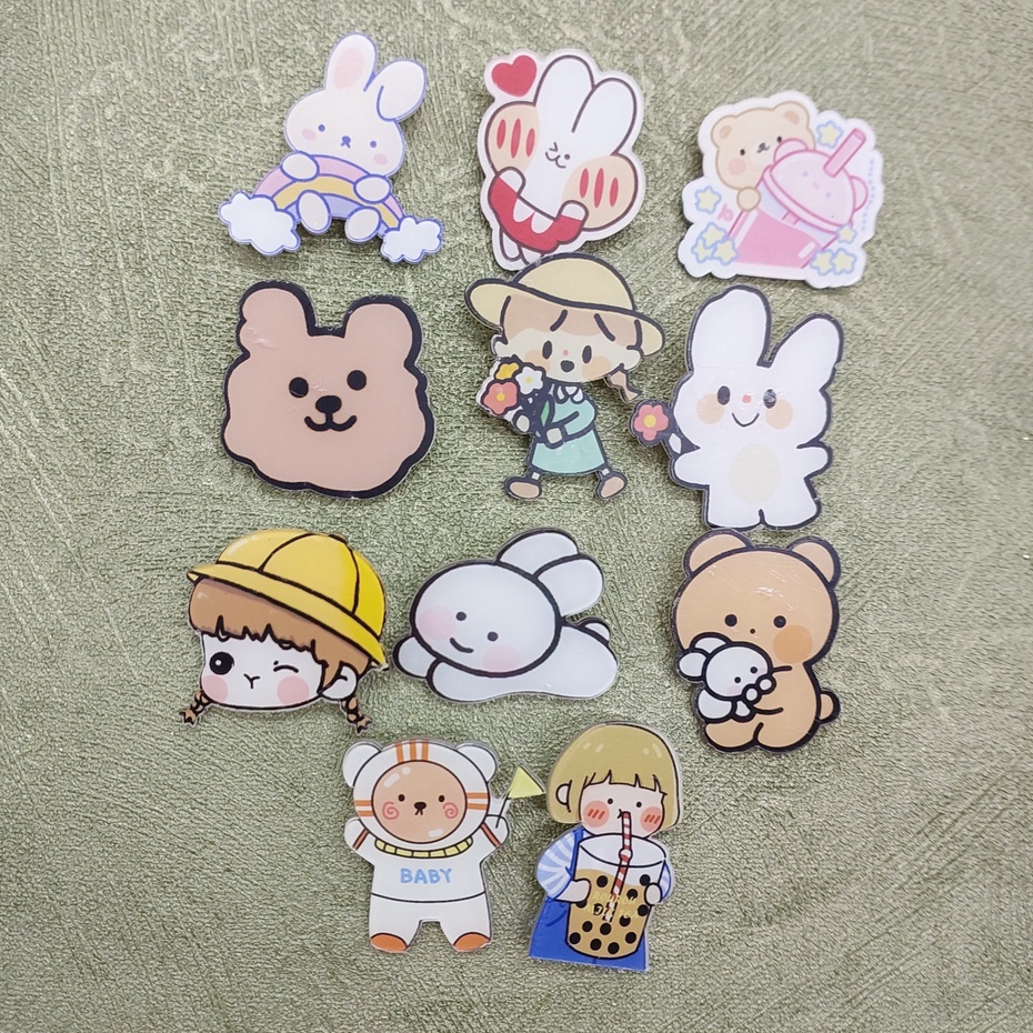 BROSS LUCU MURAH / PIN BROSS ANIMASI LUCU IMUT MURAH / PIN BROSS TAS KOREA MURAH / PIN BROSS TAS / ASTHETIC KOREAN BROSS CUTE / CUTE PIN BROSS / KOREAN PIN BROSS MURAH / PIN BROSS AKRILIK KARTUN/ ACCESORIES BROSS PIN KARTUN AKRILIK UNIK ESTETIK LUCU MURAH