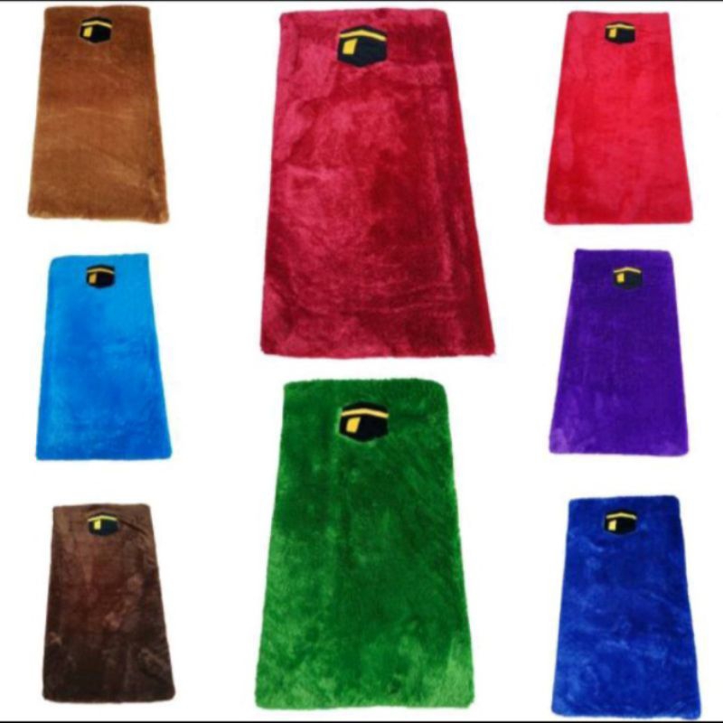 Sajadah bulu rasfur/sajadah empuk busa tebal dan empuk