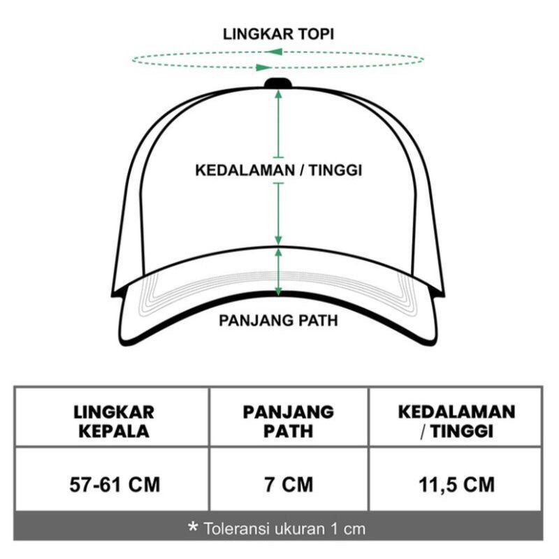 Topi pria topi baseball topi polo cap topi distro topi premium