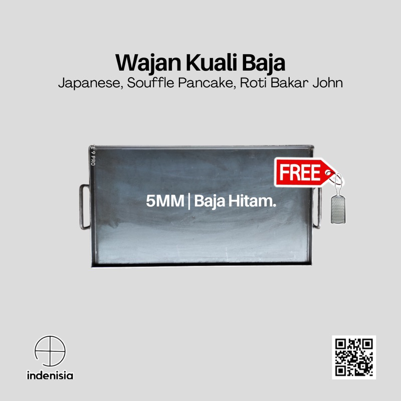 WAJAN ROTI BAKAR / TEBAL 5 MM 5MM / WAJAN ROTI JOHN / WAJAN KUALI BAJA / WAJAN BURGER / WAJAN KEBAB