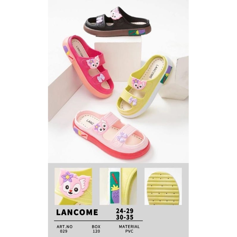 Sandal anak perempuan import bahan rubber empuk dan elastis 029 Foxye