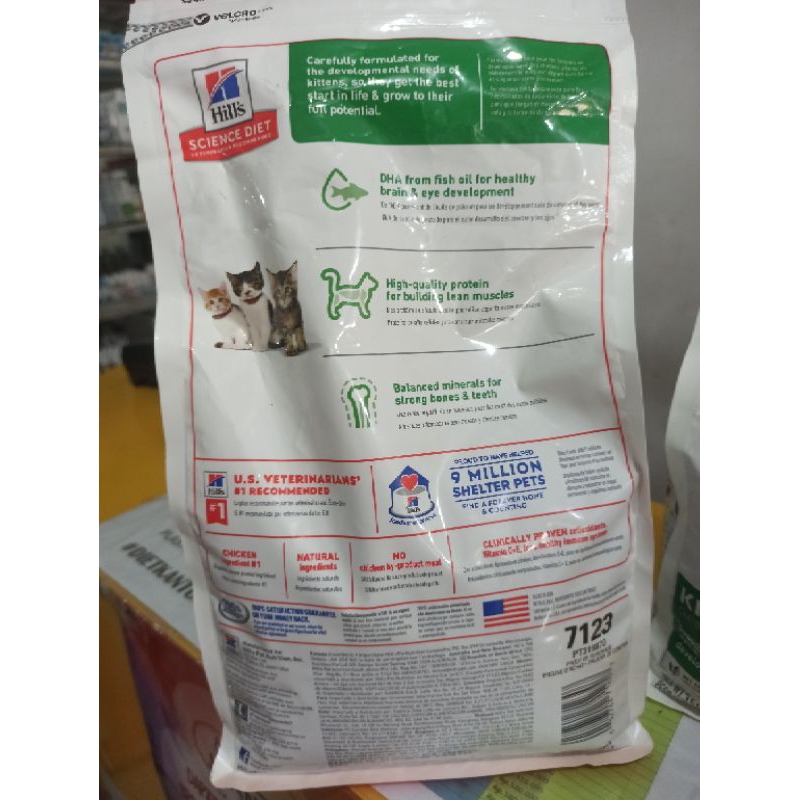 science diet kitten 1,58kg sd kitten makanan kucing anak