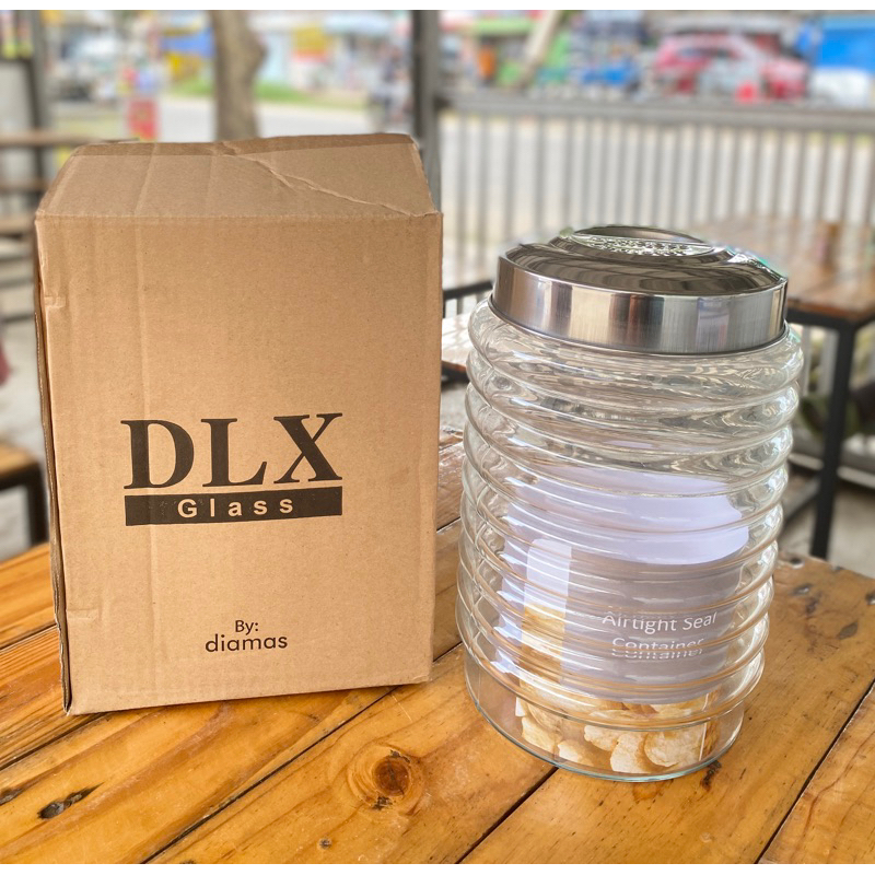 Toples kerupuk toples kaca toples Dlx bening toples kamma seal 2 kamma seal 3