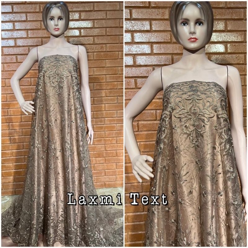 Kain tile akar renda new / bahan tulle/ cocok untuk dress Tunik gaun pengantin seragaman dll TERMURAH