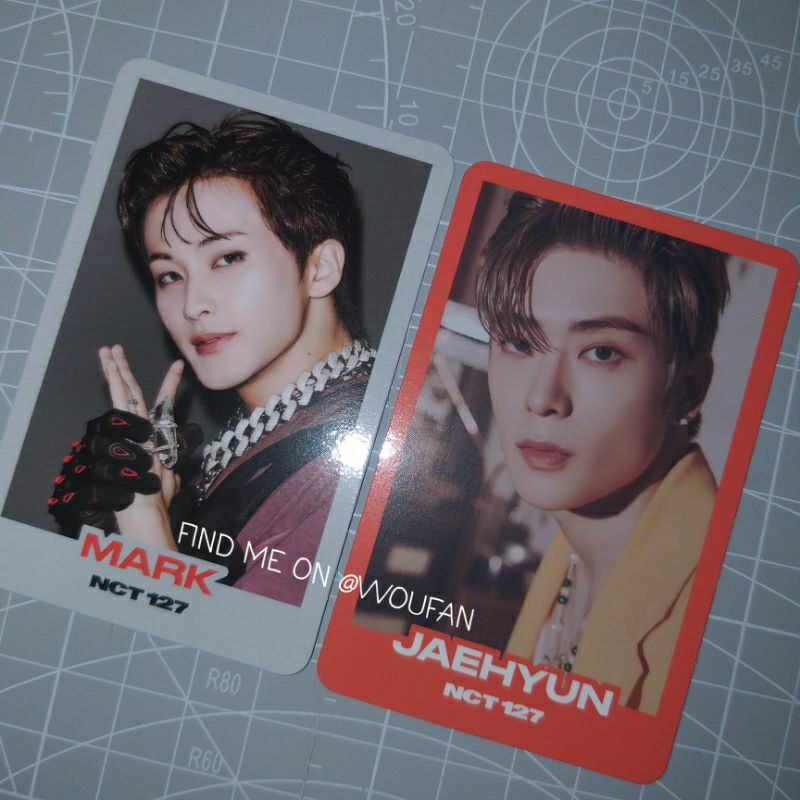 [BOOKED] NCT Jaehyun + Mark photocard - Trading Card / TC B & D ver. 2 Baddies