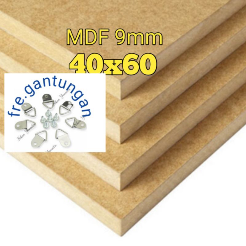 PAPAN MDF MURAH UK 40X60 TEBAL 9MM