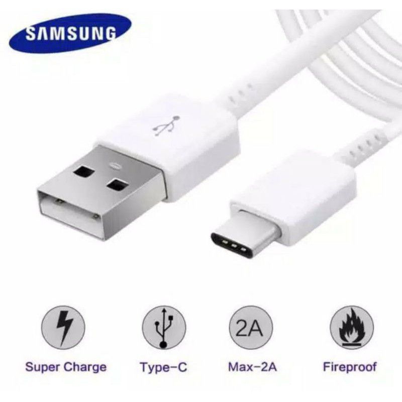 KABEL DATA SAMSUNG TYPE C FAST CHARGING NOTE 8 NOTE 9 S8 S8+ S9 S9+ ORIGINAL 100%Spesifikasi- Tipe C