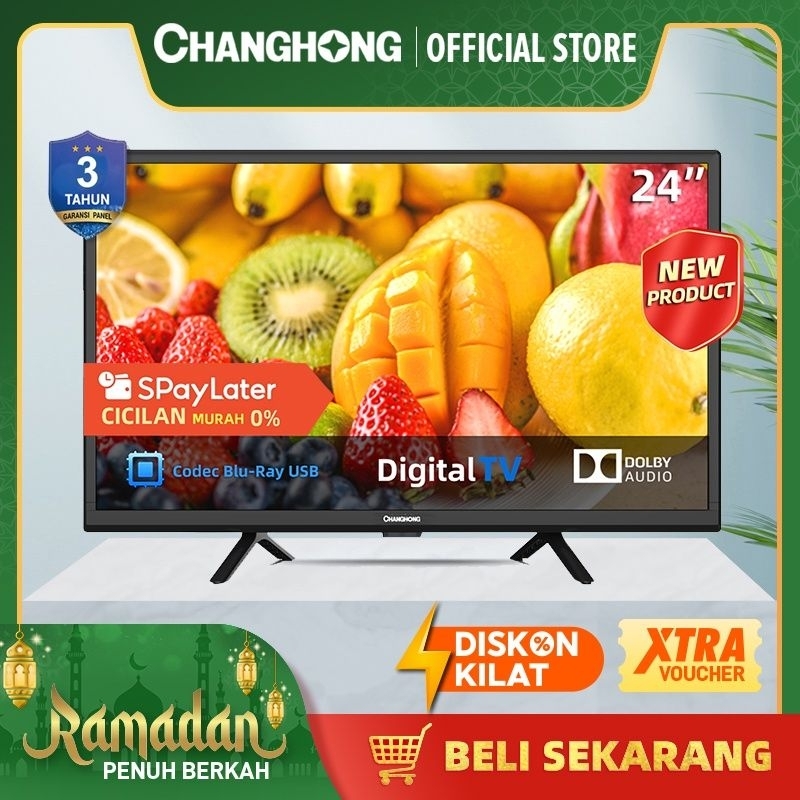 TV CHANGHONG 24 INCH DIGITAL TV LED L24G5W 24INCH