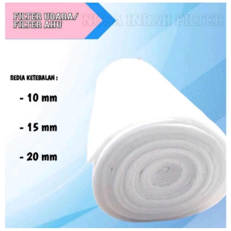 FILTER AHU/FILTER UDARA/AHU/UDARA 1ROL=2M X 20M X 10MM ( VIA JNE )