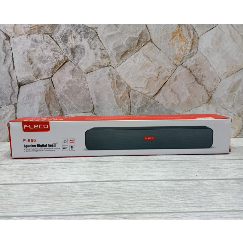 COD Speaker Soundbar Komputer/Laptop / PC / Gaming Super Bass Portable, Power Full Mini Soundbar Fleco F-550