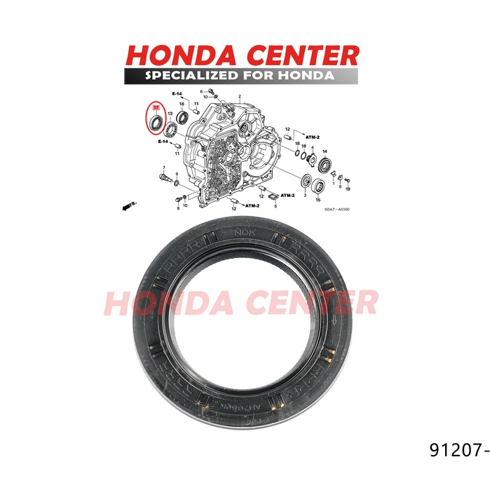 Oil seal sil input shaft as kopling converter matik honda civic fd 2006 2007 2008 2009 2010 2011 2012 2013 2014 2015