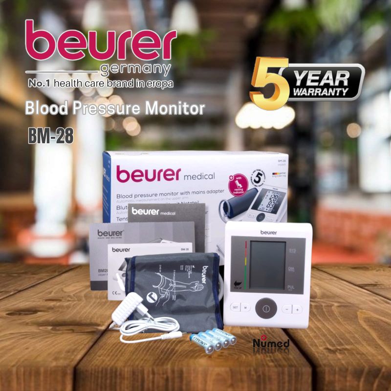 Tensimeter Digital Original Beurer BM28 + Adaptor Garansi Resmi 5 Tahun / Tensi Meter Digital Beurer BM-28