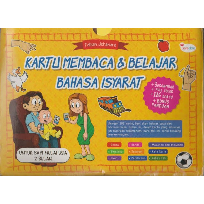 Kartu Membaca & Belajar Bahasa Isyarat