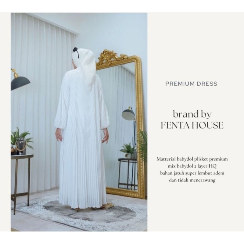 GAMIS PLISKET/PREMIUM DRES FENTA HOUSE