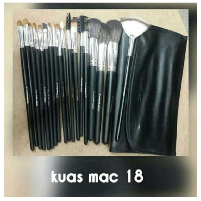 Kuas set MAC/NAKED/BOBBY BROWN isi 18/Kuas make up set/Kuas dompet