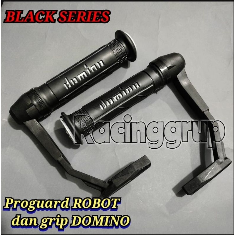 (PAKET TERMURAH) Handgrip Plus Proguard Jalu Domin0 Black Series Grip Universal Vario Nmax Beat Mio Vixion Aerox Ninja Cb 150r Satria Cb Pcx