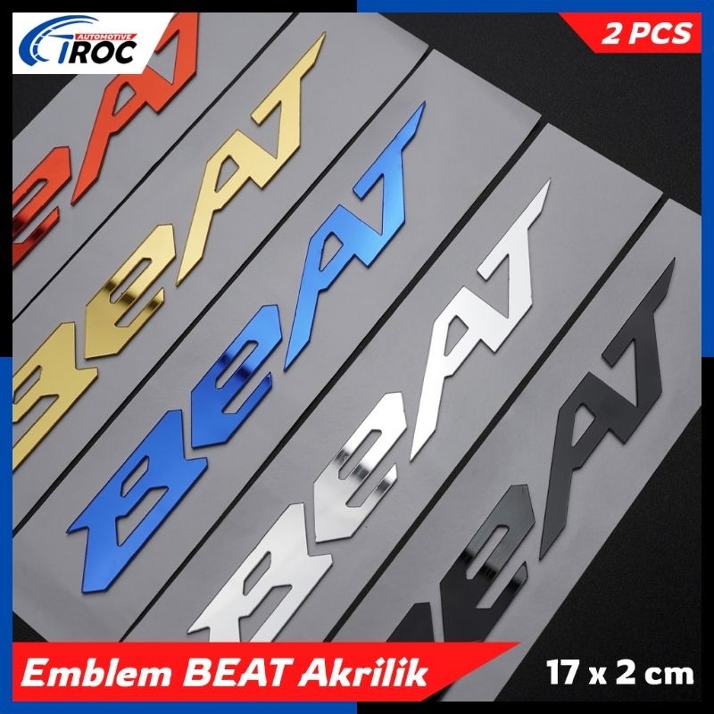 STICKER TIMBUL EMBLEM LOGO BEAT 3D EMBLEM MOTOR HONDA BEAT