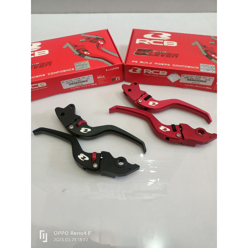 HANDLE ALLOY LEVER MOTOR HONDA BEAT STREET/BEAT DELUXE/VARIO 150 NEW RCB E2 STELAH ORIGINAL SEPASANG