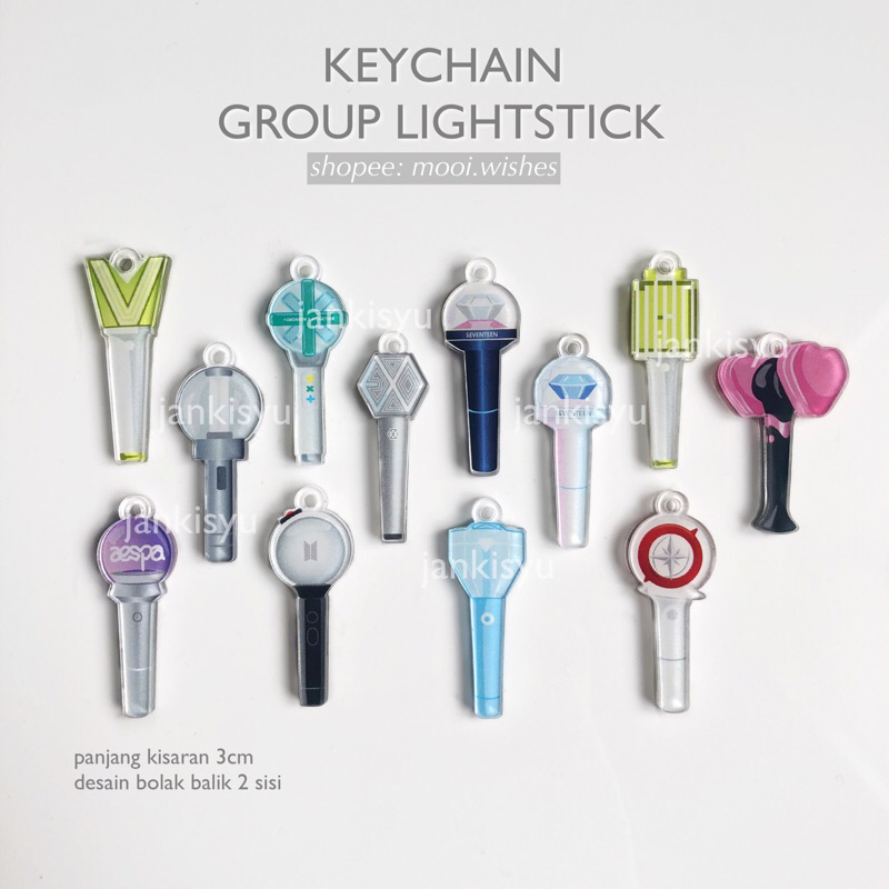 Keychain Lightstick Kpop Gantungan Kunci