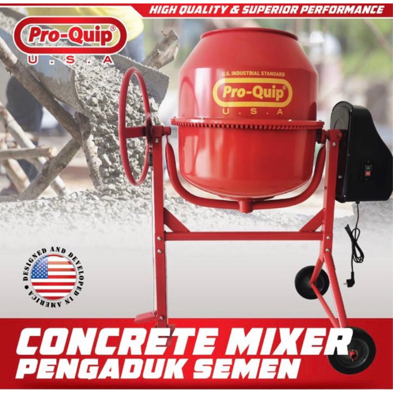 Molen Mini Listrik 180liter pengaduk semen/ pakan ternak