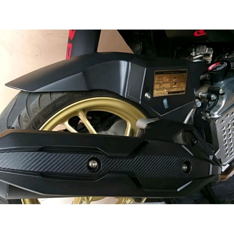 Tameng Knalpot Airblade carbon Vietnam Cover Tutup Tameng Knalpot Vario 125 Vario 150 Vario 160 Abs Pcx Lokal CBU Cover Tameng Knalpot AIRBLADE VIETNAM Carbon Vario