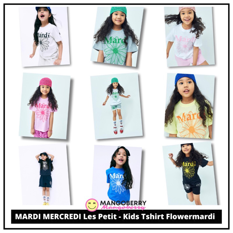 MARDI MERCREDI Les Petits - Kids Tshirt Flowermardi