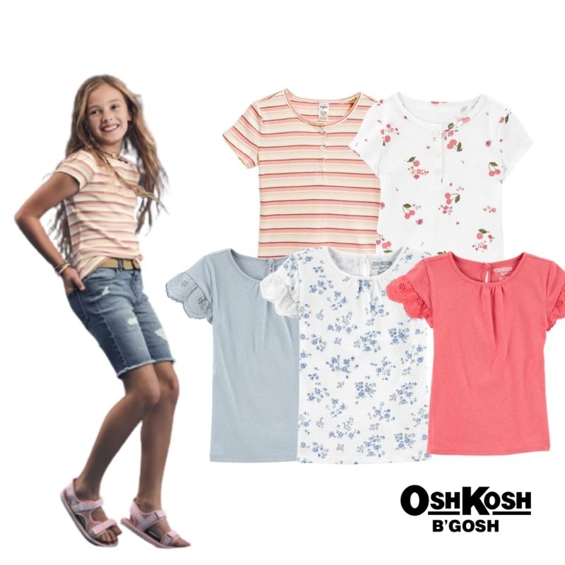 Atasan Anak Perempuan Oshkosh - Kaos Anak Perempuan Oshkosh