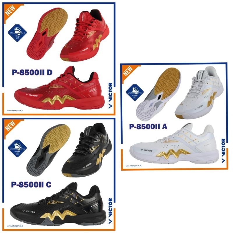 Sepatu Badminton Victor P 8500 II BIG SALE 1.400.000 Free Kaos Kaki Victor,Cover Sepatu