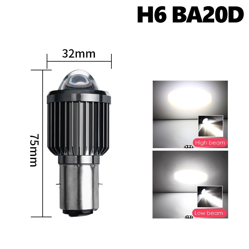 PROMO LAMPU LED H4 H6 WATERPROFT D2 H4 H6 Super Terang