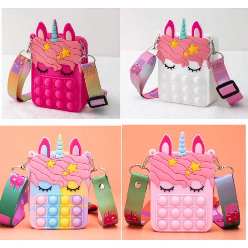 TAS ANAK PONY POP IT JELLY